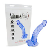 Adam & Eve Cool Curve Jelly Dong 8.5 Inch Dildo Clear DONGS